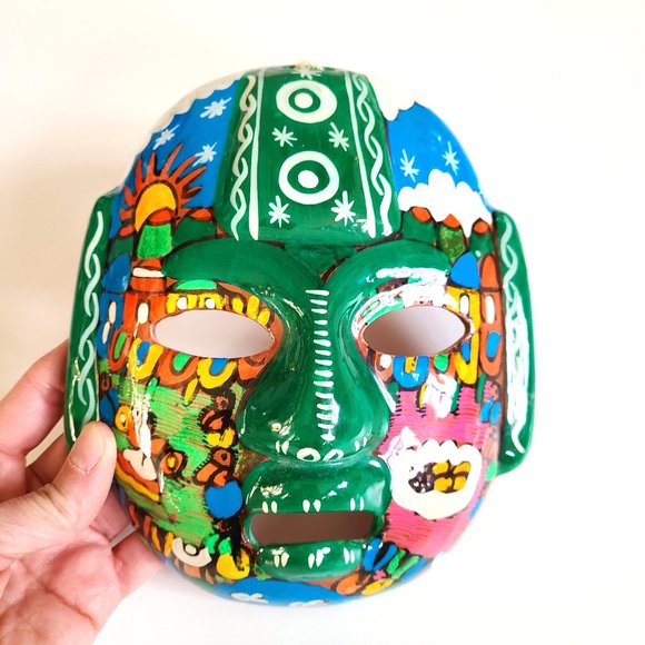 Multicolored ceramic mask. - Picture 4 of 4